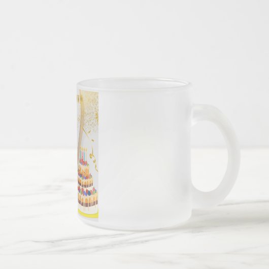 ハッピーバースデー フロストグラスマグカップ (右)