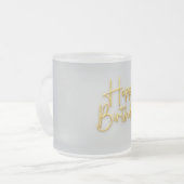 ハッピーバースデー フロストグラスマグカップ (正面左)