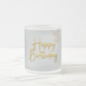 ハッピーバースデー フロストグラスマグカップ (中央)