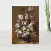 ハッピーバースデー-フローラブーケ |オランダファインアート カード (裏面)