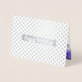 ハッピーバースデー。フローラ 箔カード (正面)