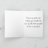 ハッピーバースデー: ****フ最高のレンド***** カード (内部)