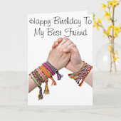 ハッピーバースデー: ****フ最高のレンド***** カード (黄色い花)