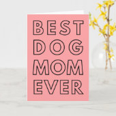 ハッピーバースデー・フ最高のロム・ドッグ・ママ・エバー・カード カード (黄色い花)