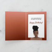 ハッピーバースデー!ブラック・ウーマンとシェード&ハイバン カード (内部)