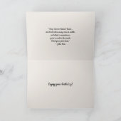 ハッピーバースデー、ブルエルク休憩 カード (内部)