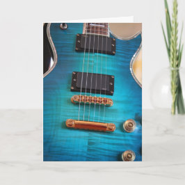 ハッピーバースデー – ブルーギター体 カード