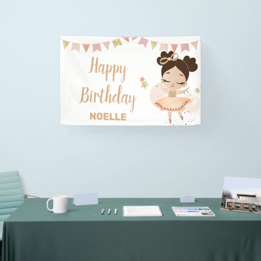 ハッピーバースデー!プリンセスバレリナウィズボウ 横断幕 (トレードショー)