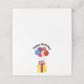 ハッピーバースデー! プレイスカード (外部開封)