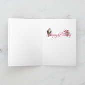 ハッピーバースデー – プードル カード (内部)