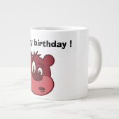 "ハッピーバースデー"ベア ジャンボコーヒーマグカップ (正面右)