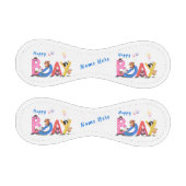 ハッピーバースデー-ベビーベアパーティーお祝いおもしろい 野球ボール (パネル)