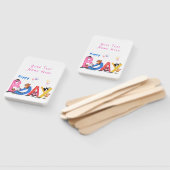 ハッピーバースデー-ベビーベアパーティーお祝い  ハンドファン (組立なし)