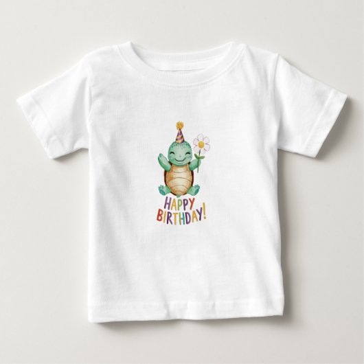 ハッピーバースデー ベビーTシャツ (正面)