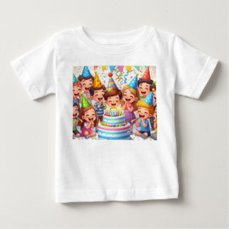 ハッピーバースデー ベビーTシャツ