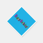 ハッピーバースデー」ペーパーナプキン – おもしろいパーティーデコール スタンダードカクテルナプキン (角)