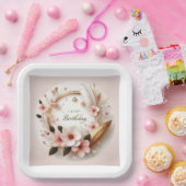 ハッピーバースデー ペーパープレート (パーティー)