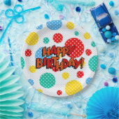 ハッピーバースデー ペーパープレート (パーティー)