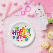 ハッピーバースデー ペーパープレート (パーティー)