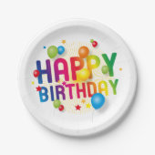 ハッピーバースデー ペーパープレート (正面)