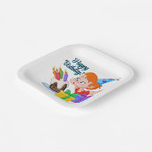 ハッピーバースデー ペーパープレート (傾斜あり)