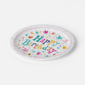 ハッピーバースデー ペーパープレート (アングル)