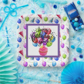 ハッピーバースデー ペーパープレート (パーティー)