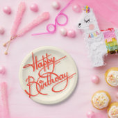 ハッピーバースデー ペーパープレート (パーティー)