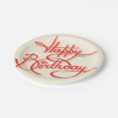 ハッピーバースデー ペーパープレート (アングル)