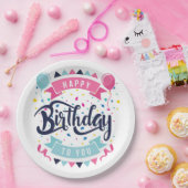 ハッピーバースデー ペーパープレート (パーティー)