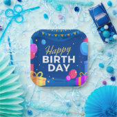 ハッピーバースデー ペーパープレート (パーティー)