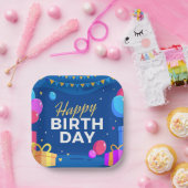 ハッピーバースデー ペーパープレート (パーティー)