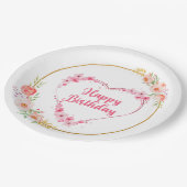 ハッピーバースデー ペーパープレート (アングル)