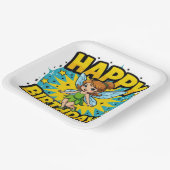 ハッピーバースデー ペーパープレート (傾斜あり)