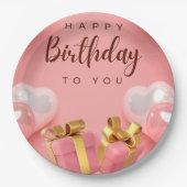 ハッピーバースデー ペーパープレート (正面)