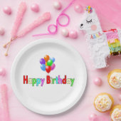 ハッピーバースデー ペーパープレート (パーティー)
