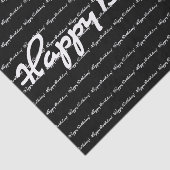 ハッピーバースデー!ホワイトスクカジュアルリプトの繰り返し 薄葉紙 (詳細)