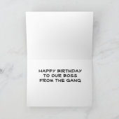 ハッピーバースデー***ボス*** カード (内部)