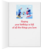 ハッピーバースデー・ボーイ・ガールがスケートボードが好き (内側 (右))