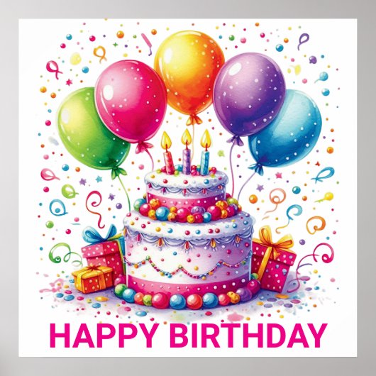 ハッピーバースデー ポスター (正面)