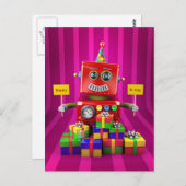 ハッピーバースデー ポストカード (正面/裏面)