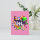 ハッピーバースデー ポストカード (スタンド正面)