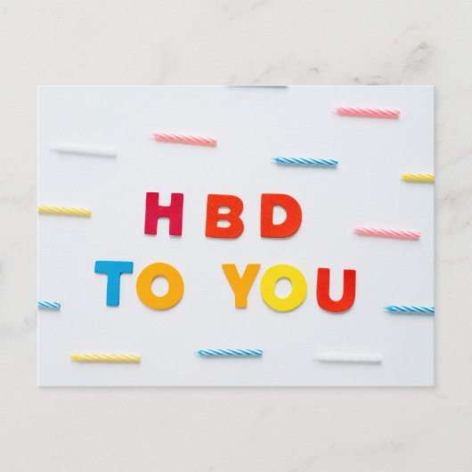 ハッピーバースデー ポストカード (正面)