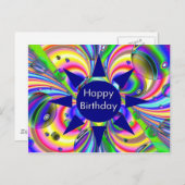 ハッピーバースデー ポストカード (正面/裏面)