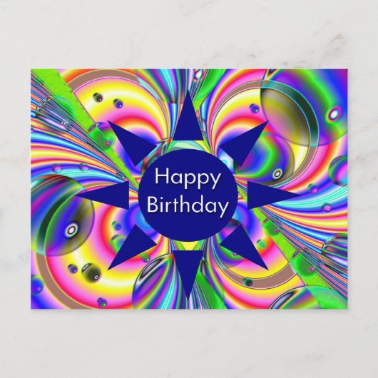 ハッピーバースデー ポストカード (正面)