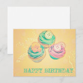 ハッピーバースデー ポストカード (正面/裏面)