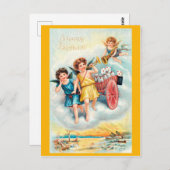 ハッピーバースデー ポストカード (正面/裏面)