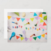 ハッピーバースデー ポストカード (正面/裏面)