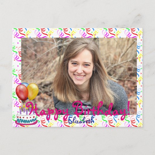 ハッピーバースデー ポストカード (正面)