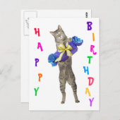 ハッピーバースデー ポストカード (正面/裏面)